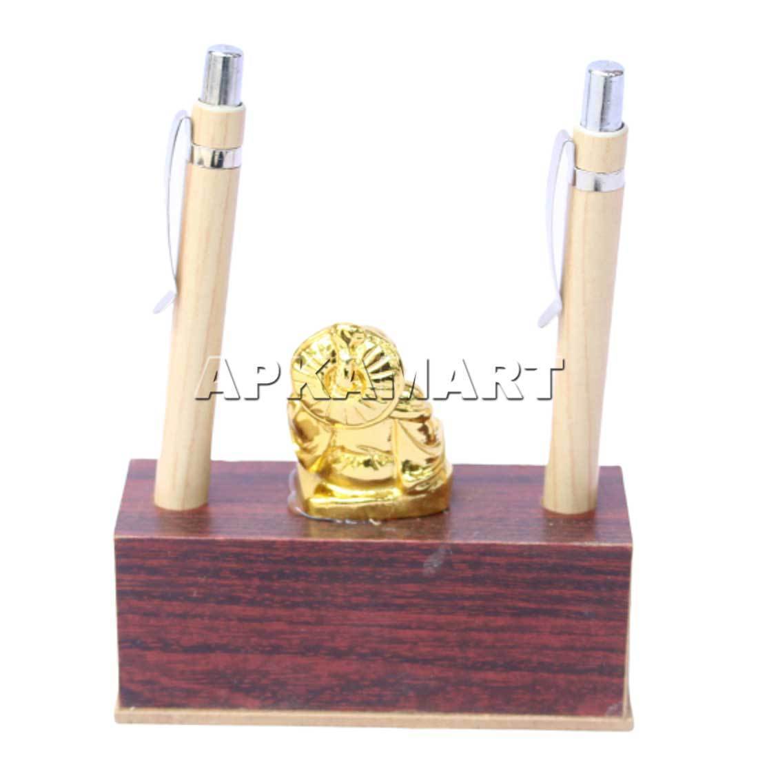 Pen Pencil Holder -Wooden Pen Stand -for Gifts - 5 Inch - ApkaMart