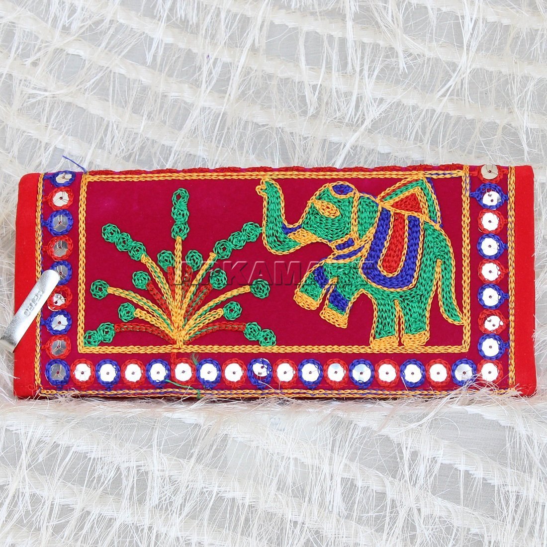 Clutch Bag for Women - Embroidered Design Ladies Hand Purse - ApkaMart