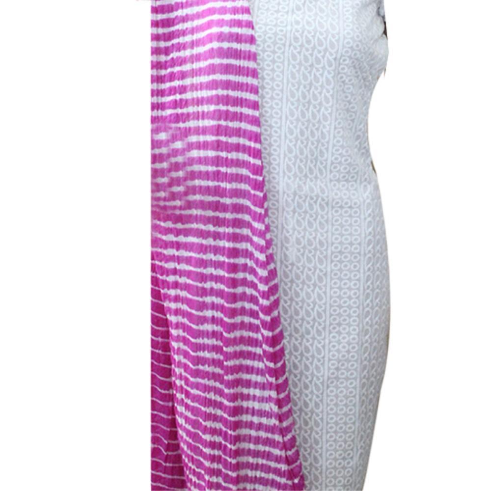 Pink Leheriya Dupatta - ApkaMart