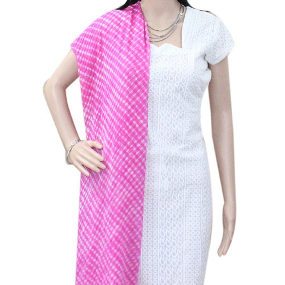 Pink Leheriya Dupatta - ApkaMart