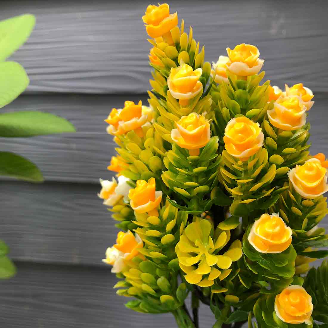 Plastic Potted Plants - Yellow Flowers - For Home Decoration - ApkaMart