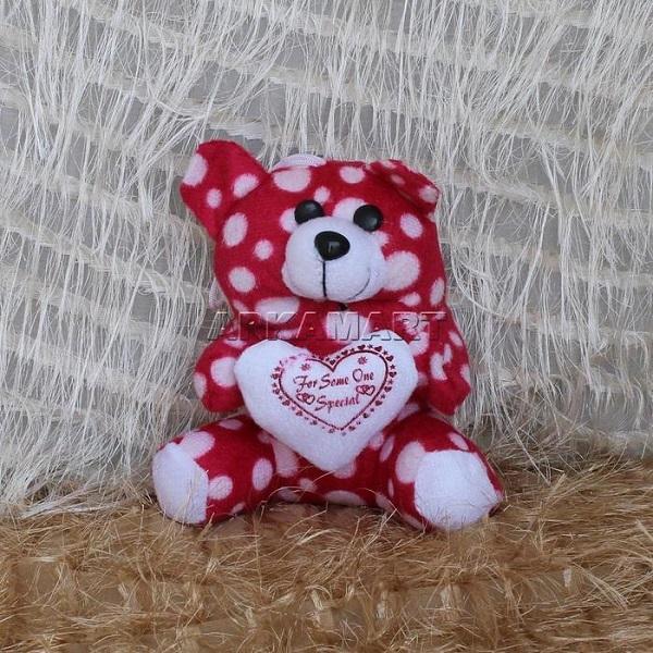 Polka Dot Pink Heart Teddy - ApkaMart