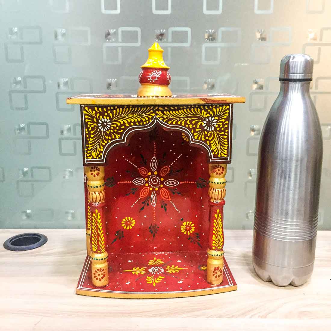 Pooja Mandir | Puja Mandir for Home & Office -14 Inch-Apkamart # Style_Style 1