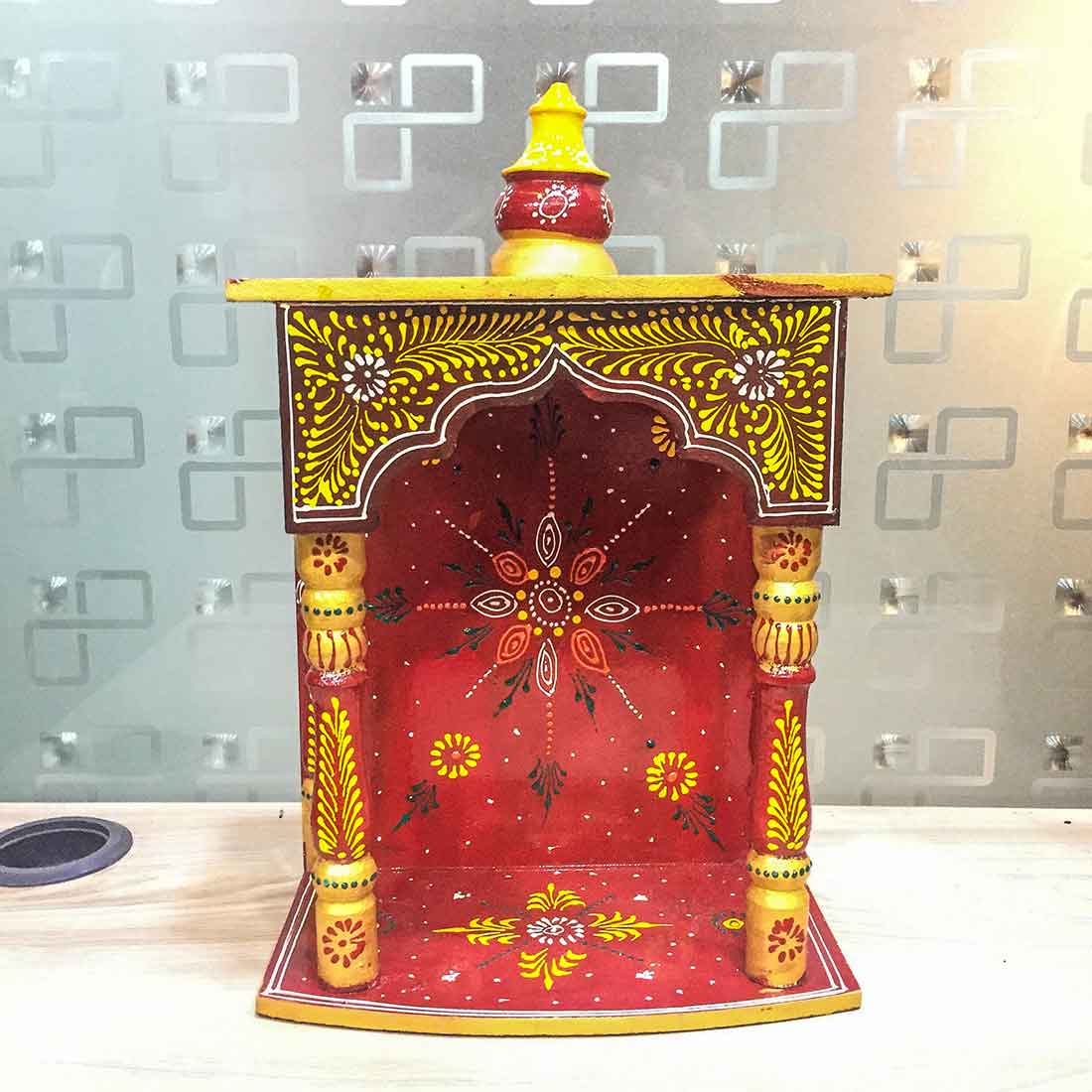 Pooja Mandir | Puja Mandir for Home & Office -14 Inch-Apkamart # Style_Style 1