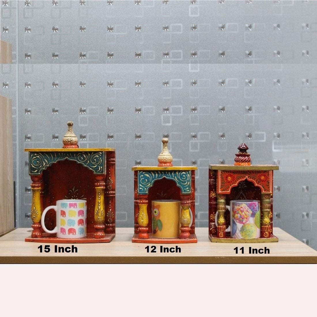 Pooja Mandir | Puja Mandir for Home & Office -14 Inch-Apkamart # Style_Style 1