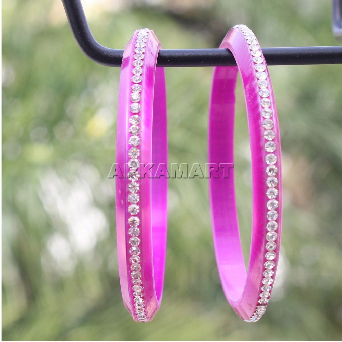 Purple Beads Bangles - ApkaMart