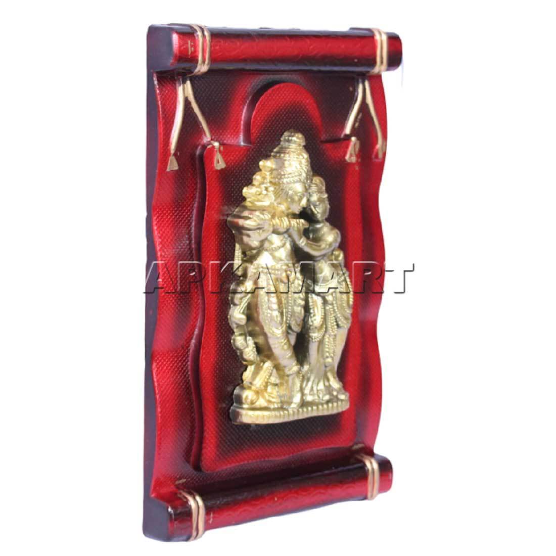 Radha Krishna Idol for Home Wall Hanging - 11 Inch - ApkaMart