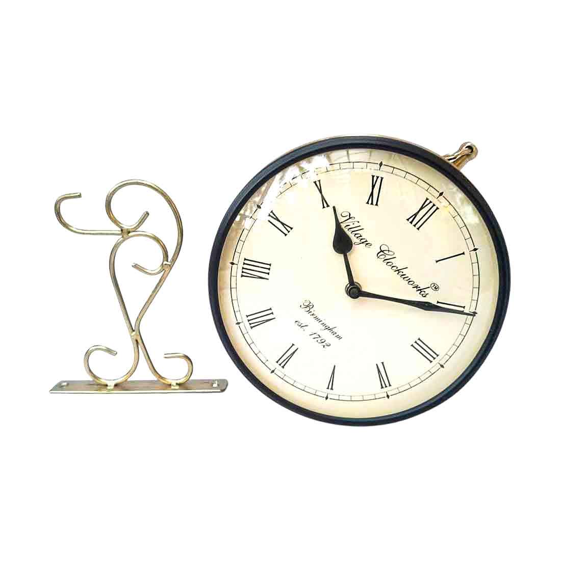 Railway Station Clock - For Home & Wall Décor - 10 Inch - ApkaMart #Style_Style 1