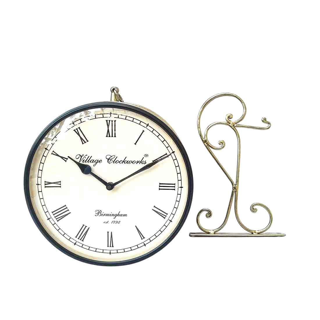 Railway Station Clock - For Home & Wall Décor - 10 Inch - ApkaMart #Style_Style 1