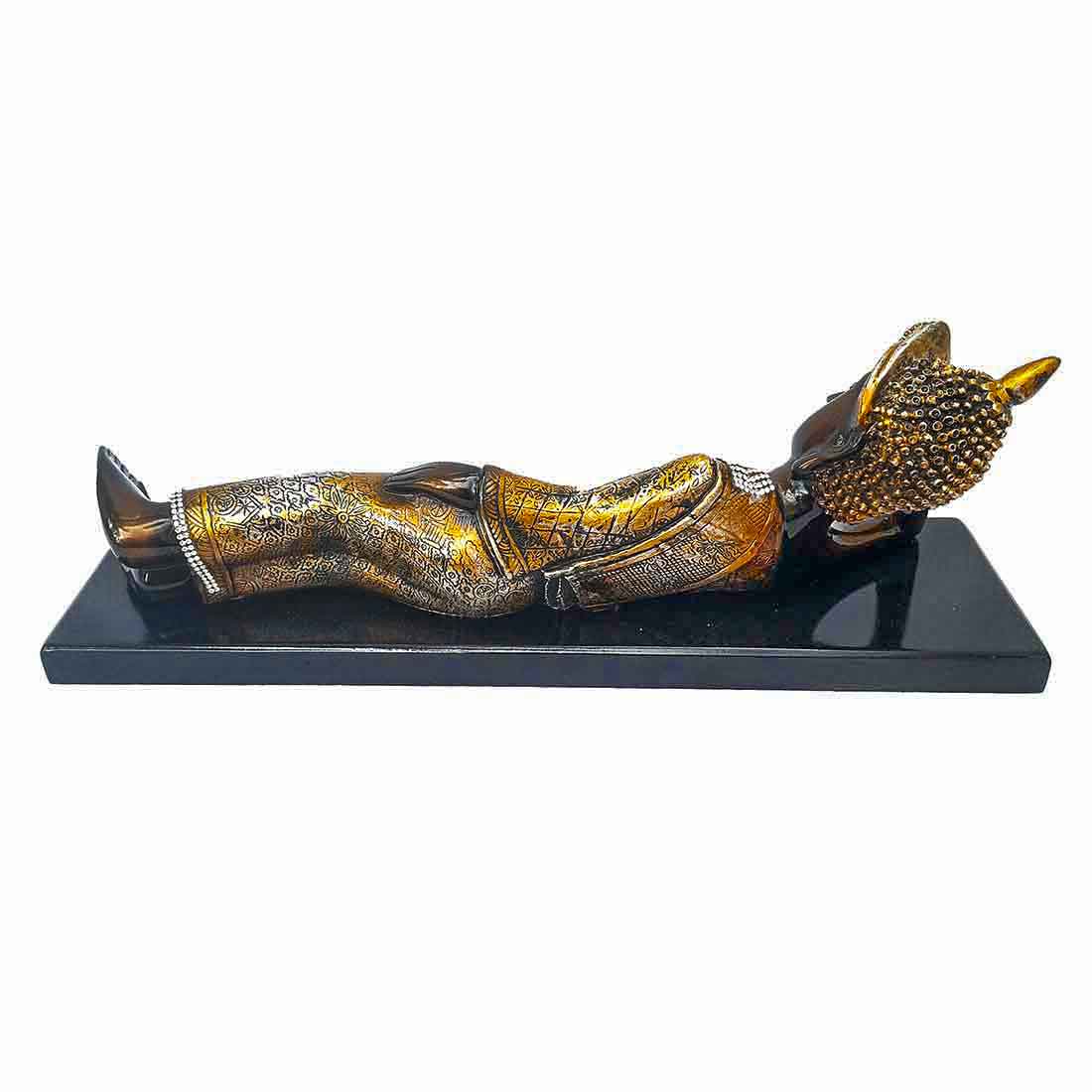 Sleeping Buddha Statue - for Desk Decor & Gifts -14 Inch - ApkaMart
