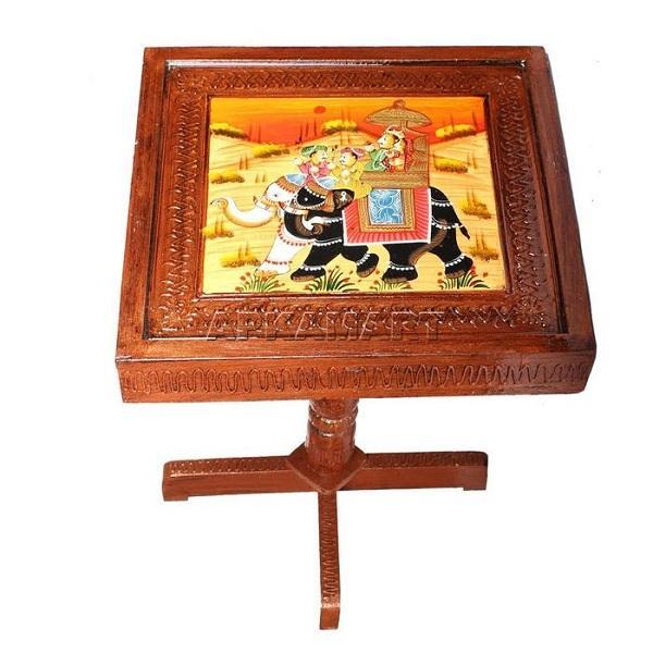 Wood Table |Side Table for Living Room - for Office Decor & Gifts - Set of 2 - ApkaMart