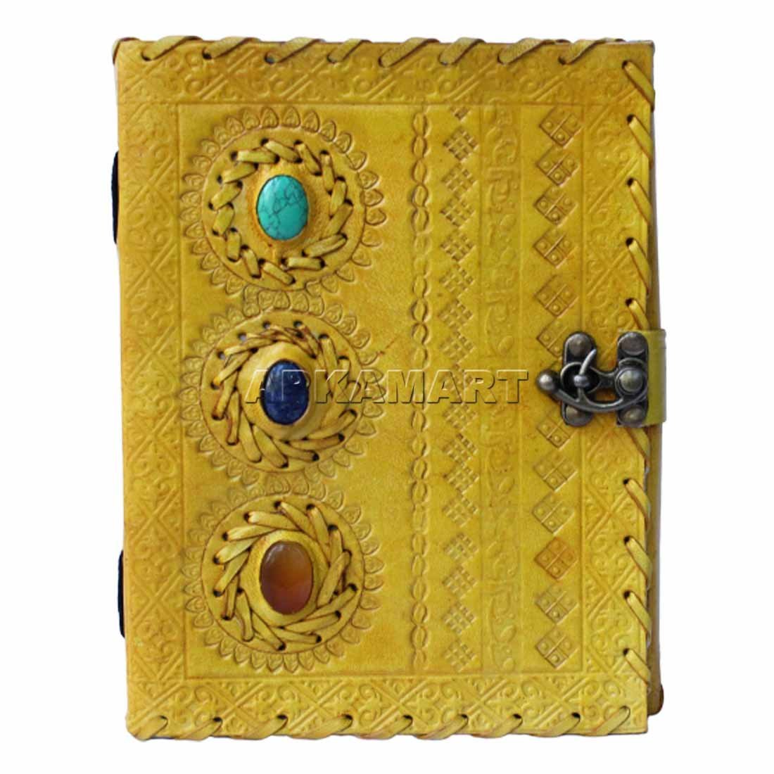 Leather Journal Notebook - Writing Journals for Men & Women - 8 Inch - ApkaMart