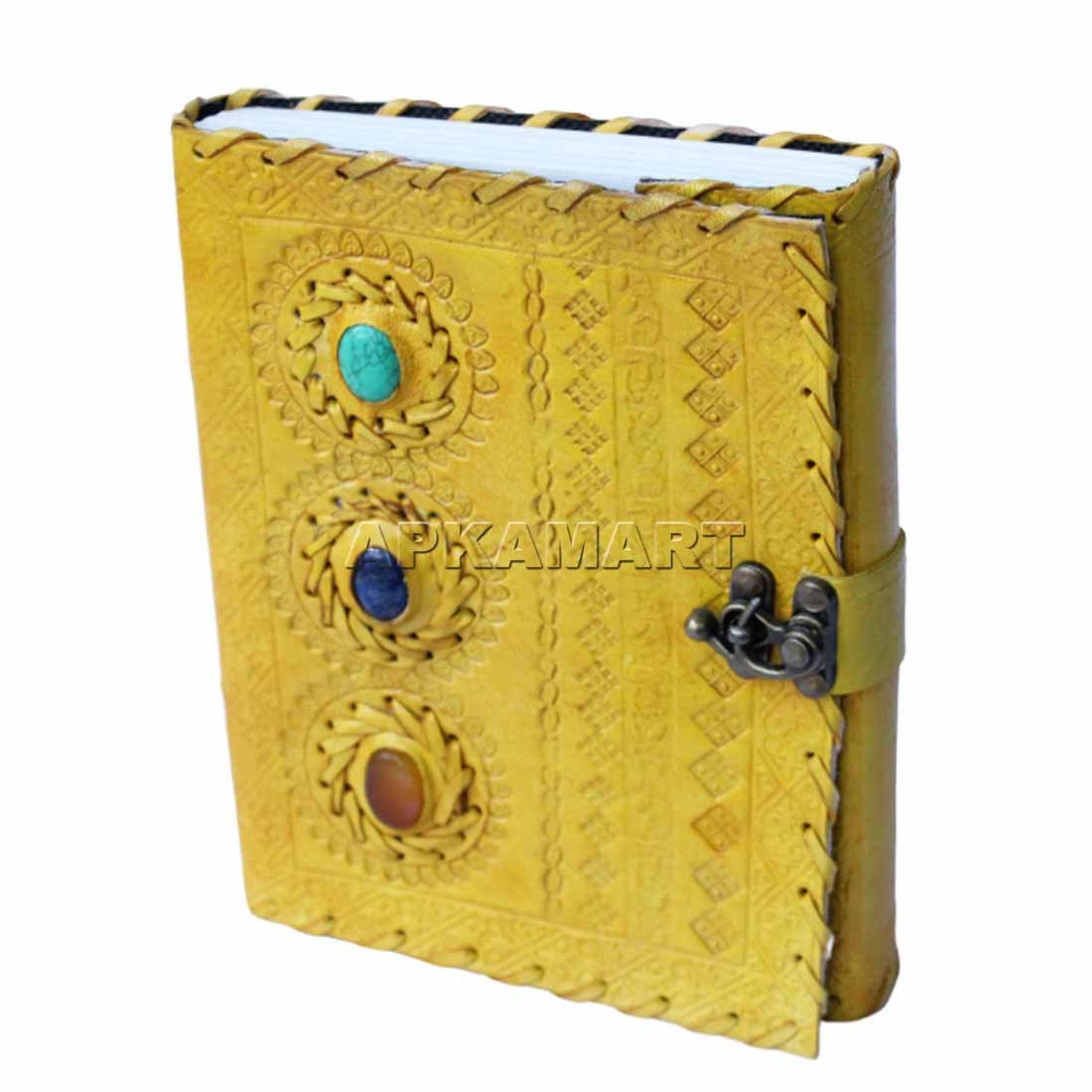 Leather Journal Notebook - Writing Journals for Men & Women - 8 Inch - ApkaMart