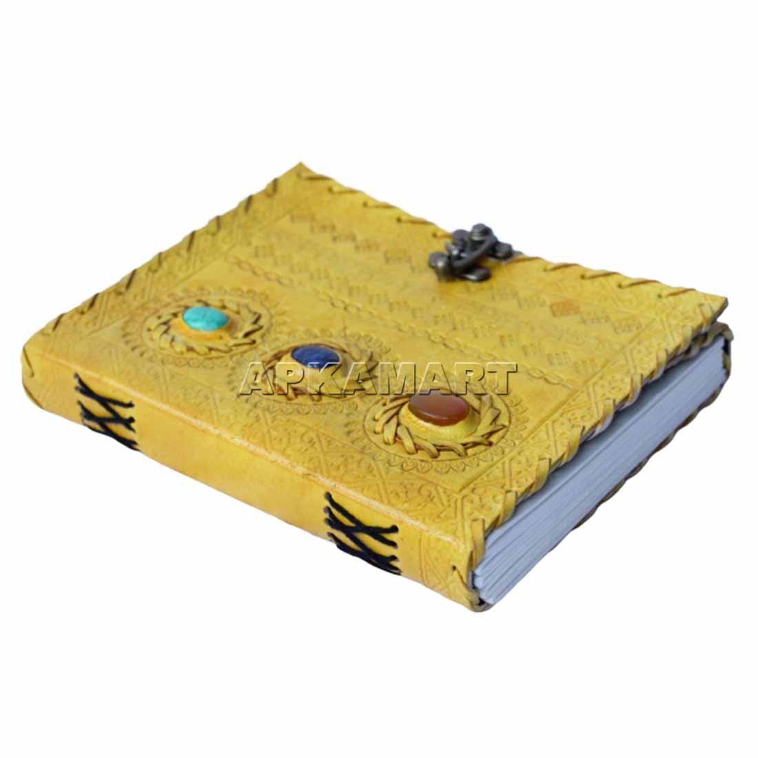 Leather Journal Notebook - Writing Journals for Men & Women - 8 Inch - ApkaMart