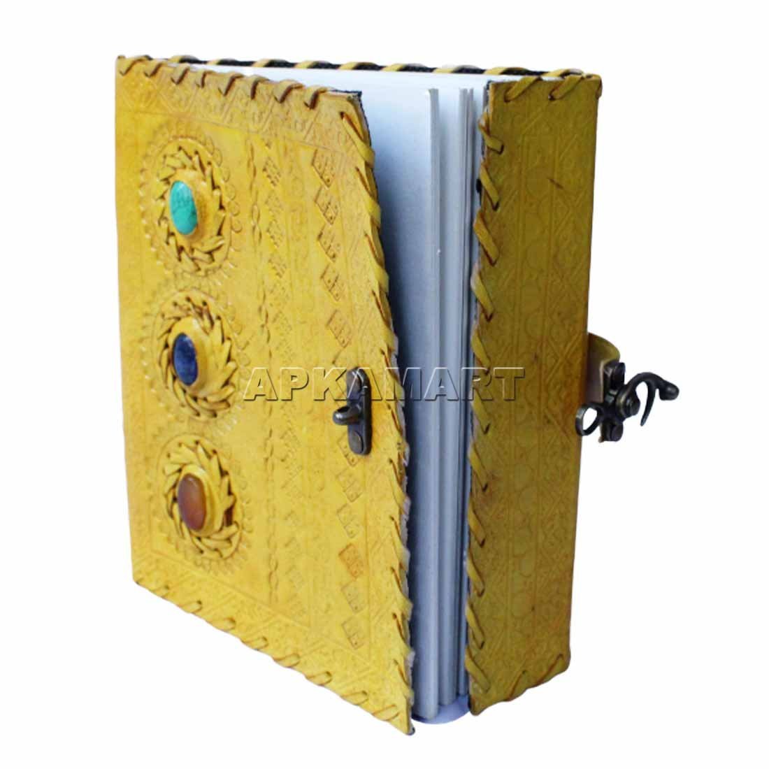 Leather Journal Notebook - Writing Journals for Men & Women - 8 Inch - ApkaMart