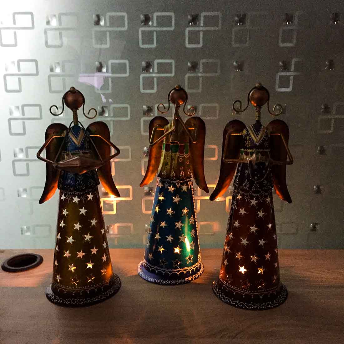 Tealight Holder - Butterfly Design - Set of 3 for Table Decor - ApkaMart