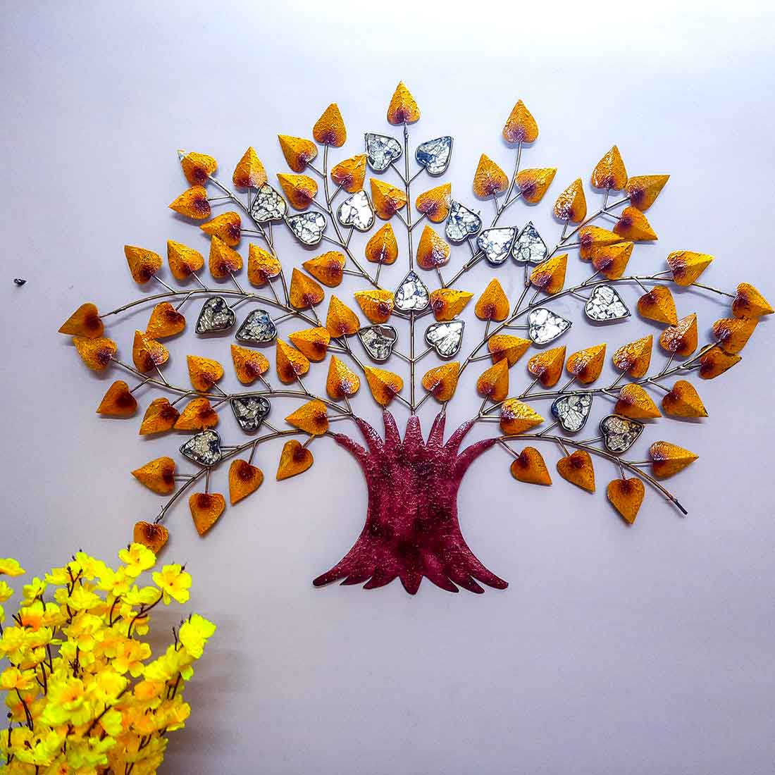 Metal Wall Decor for Living Room -Tree Design -  46 Inch - ApkaMart