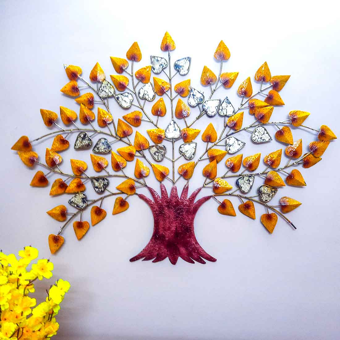 Metal Wall Decor for Living Room -Tree Design - 46 Inch - ApkaMart