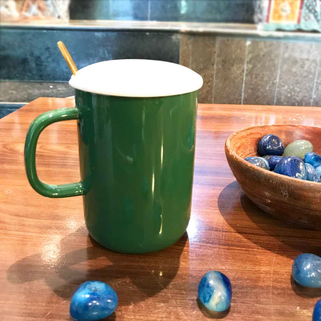 Unique Mug with Spoon and Lid - For Birthday Gift - ApkaMart