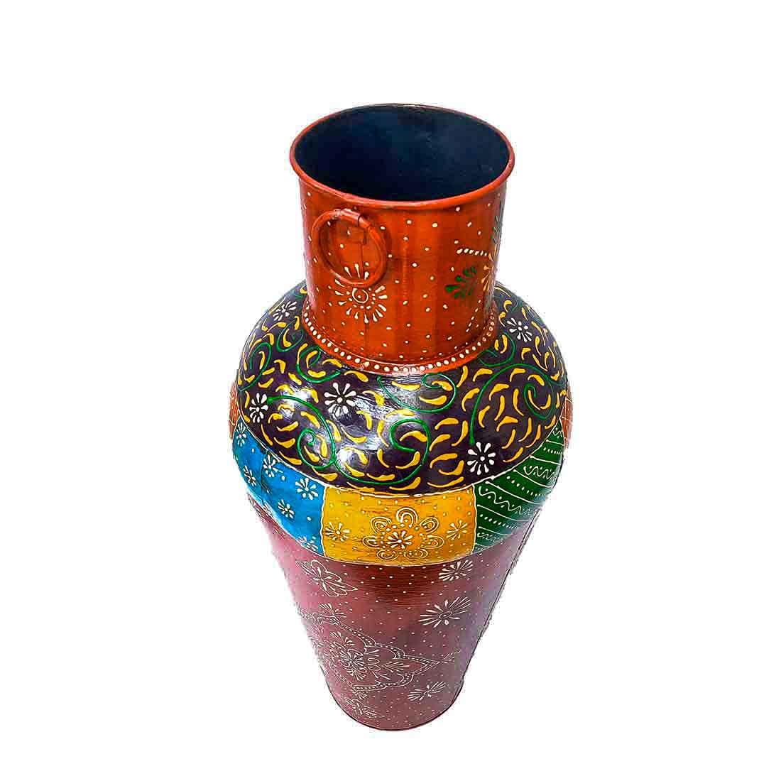 Vase | Corner Big Flower Vase for Living Room - 24 Inch - ApkaMart