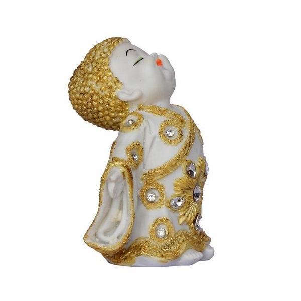 Baby Monk Showpiece - for Home & Garden Decor - 7 Inch - Set of 2 - ApkaMart