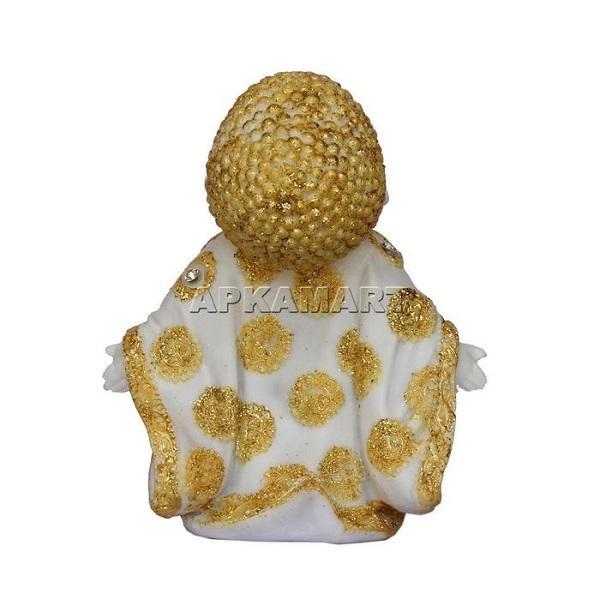 Baby Monk Showpiece - for Home & Garden Decor - 7 Inch - Set of 2 - ApkaMart