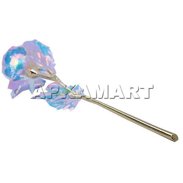 Artificial Rose Flower - White Rose - for Rose Day / Propose Day / Valentine's Day - 10 Inch - ApkaMart