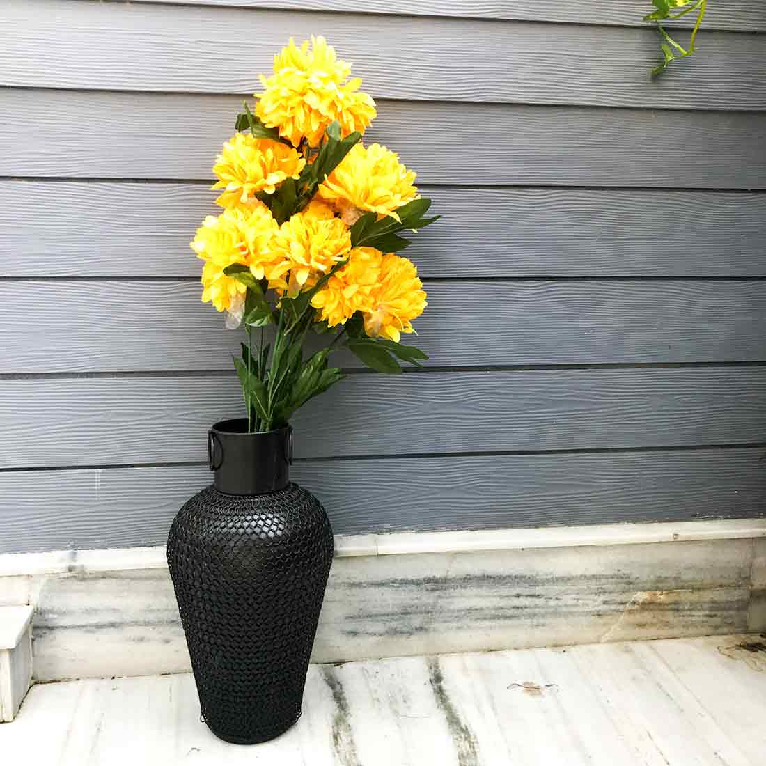 Artificial Flower Bouquet - Yellow Flower - For Vase & Table Décor - ApkaMart