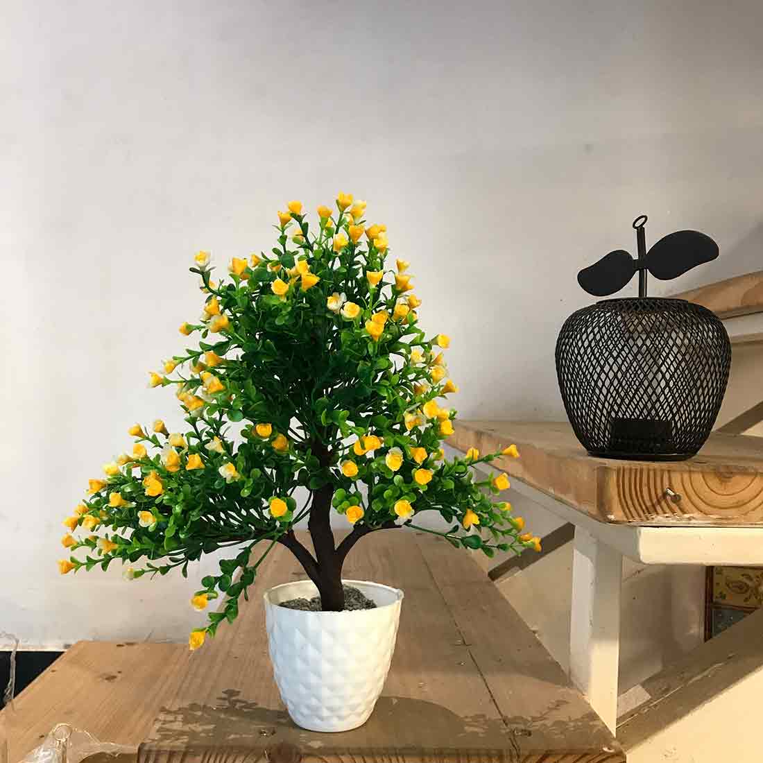 Artificial Potted Plants - Yellow Flowers - For Home & Office Decor - ApkaMart