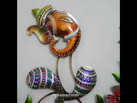 Ganesh Wall Hanging | Decorative Lord Ganesha Wall Art - for Living Room, Home, Office, Wall Decor & Gift - 22 Inch - Apkamart