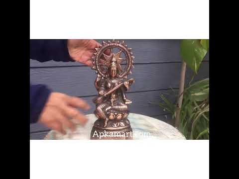 Goddess Saraswati Statue - For Home, Temple, School & Office Decor - 10 inch - apkamart