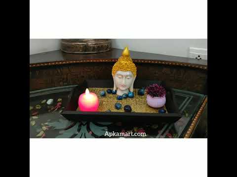 Brass Tray | Wooden Serving Tray Set - For Serving, Dining, Kitchen - Apkamart