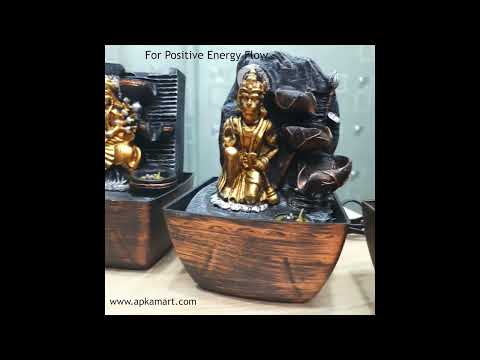 Lord Shiva LED Water Fountain Showpiece - For Table Decor & Living Room - 14 inch - Apkamart #Style_Design 2