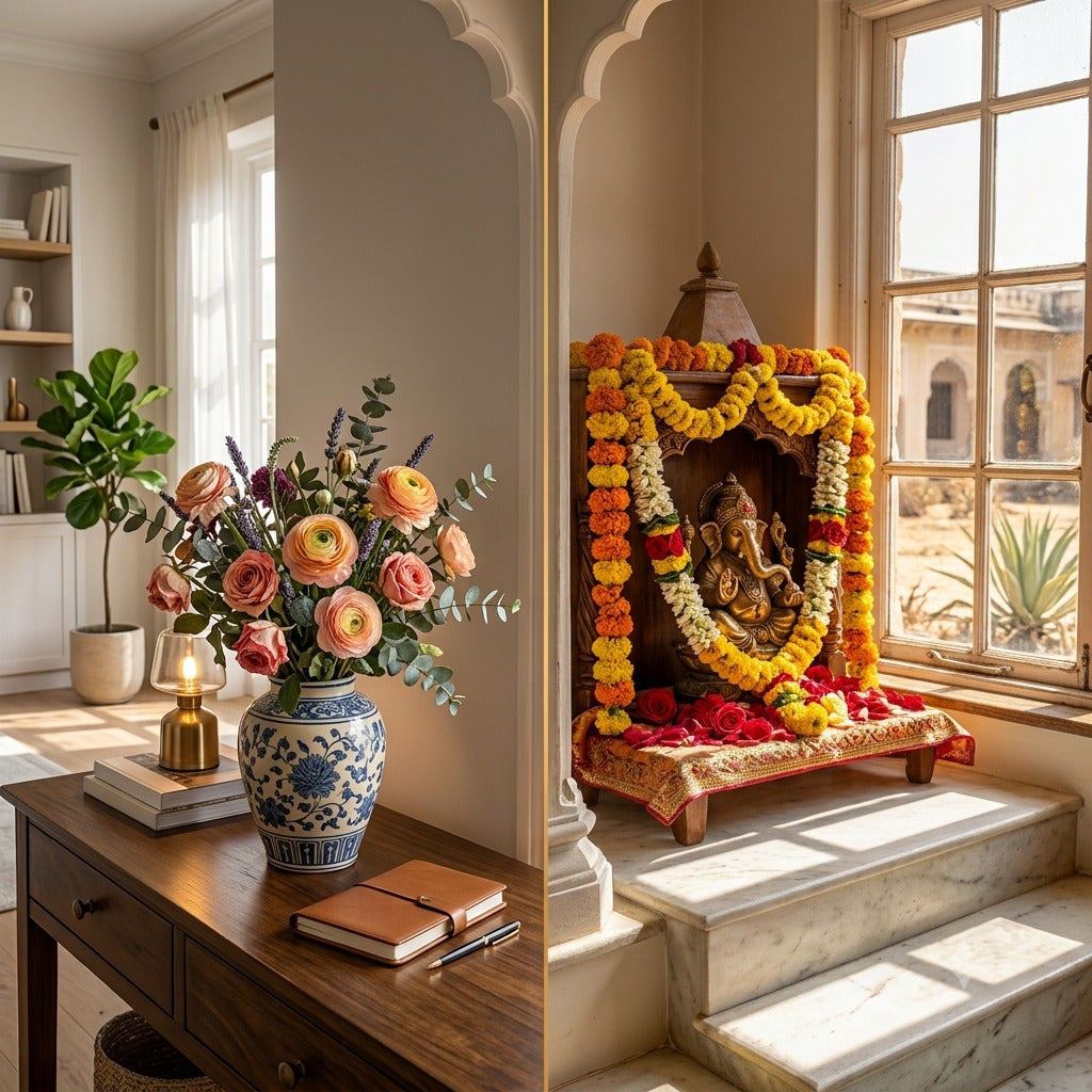 Artificial Flowers vs. Real Flowers: Which Works Best for Indian Homes?