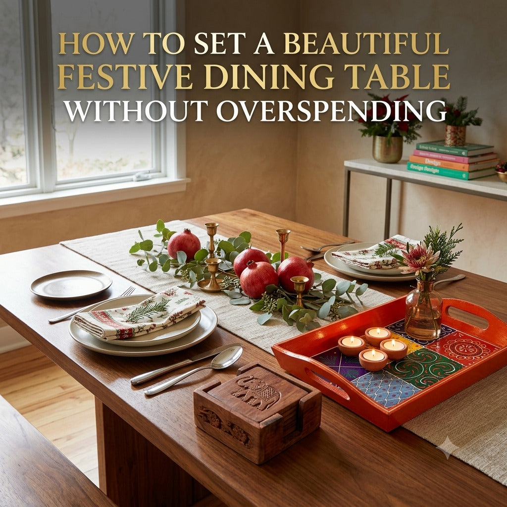 How to Set a Beautiful Festive Dining Table Without Overspending