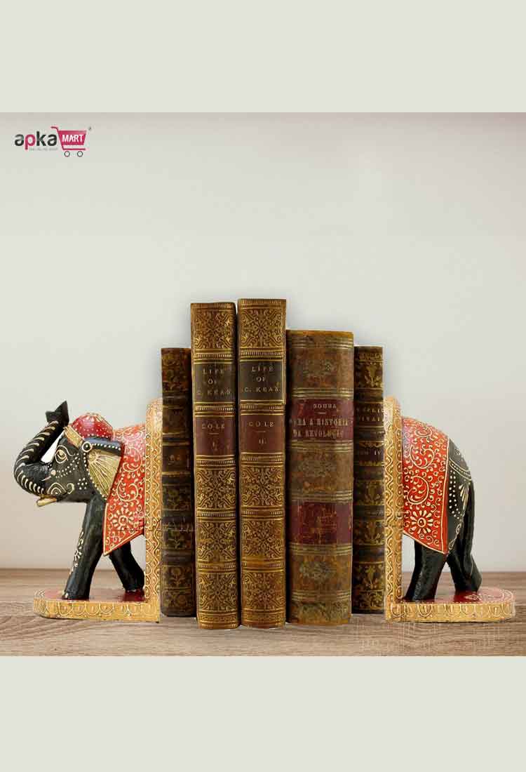 Buy Handicraft Bookends for Book Shelf, Home Decor and Gifts Online