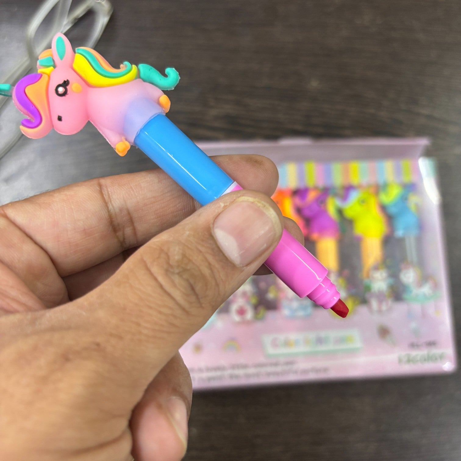 Chisel Tip Fluorescent Marker Pens for School, Office & Study | 6 Pens in Each Set | Smooth Writing Highlighters for Kids, Girls, Boys, Drawing