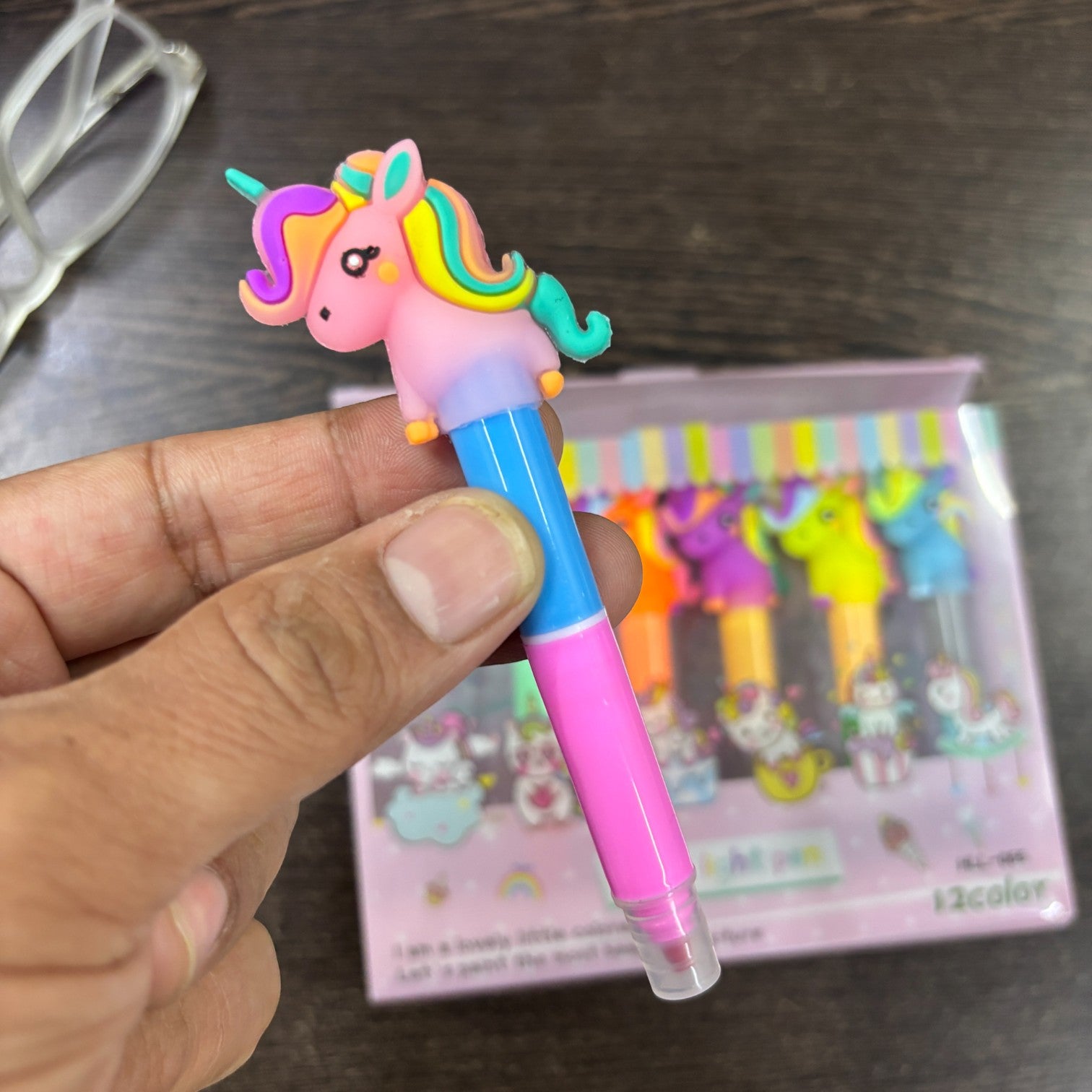 Chisel Tip Fluorescent Marker Pens for School, Office & Study | 6 Pens in Each Set | Smooth Writing Highlighters for Kids, Girls, Boys, Drawing