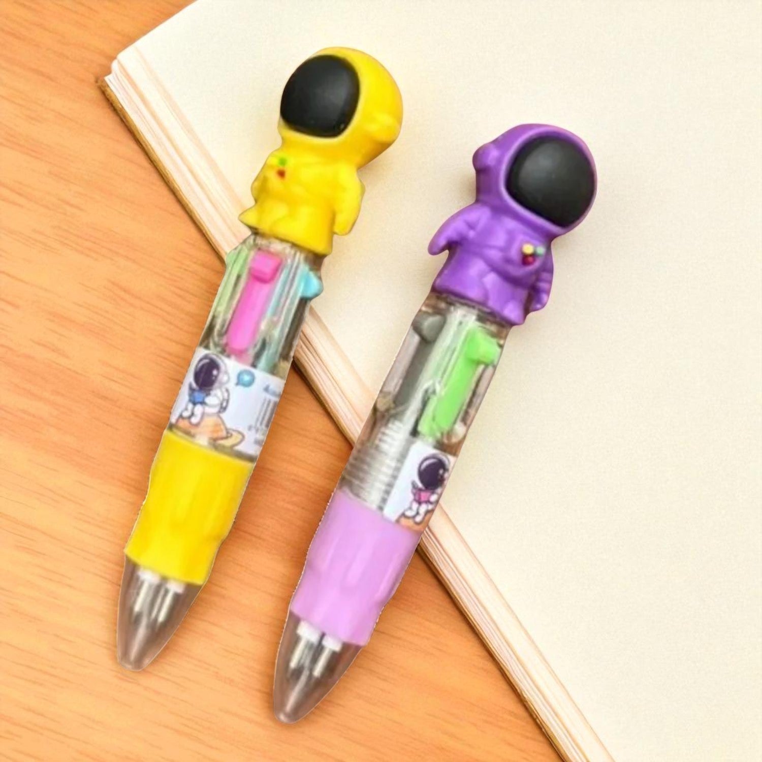 Mini Ball Pen | Ballpoint Pen | Push Button Multicolor Pen - for Students, Kids, Girls, Boys, School, Drawing, Birthday Gift & Return Gifts-Pack of 2 - Apkamart #Style_Pack Of 2