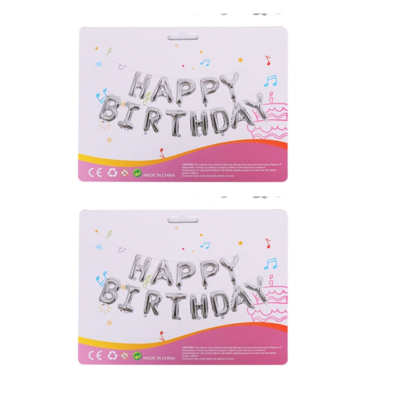 Happy Birthday Balloons |Party Balloons| Balloons for Kids Colorful Birthday Decorations for Home School Events - Apkamart #Style_ pack Of 2