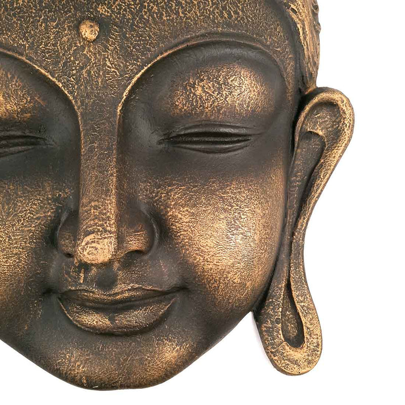 Buddha Face Wall Hanging | Big Buddha Wall decor - For Living Room, Home Decor & Gifts - 27 Inch