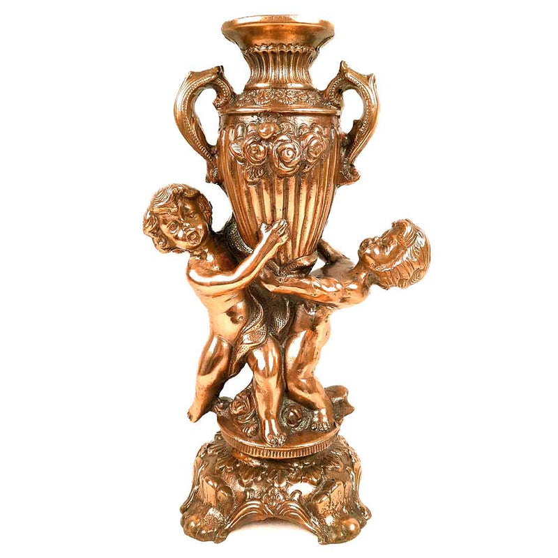 Vintage Vase | Flower Pot Metal - for Home Decoration & Gifts - 15 Inch- Apkamar