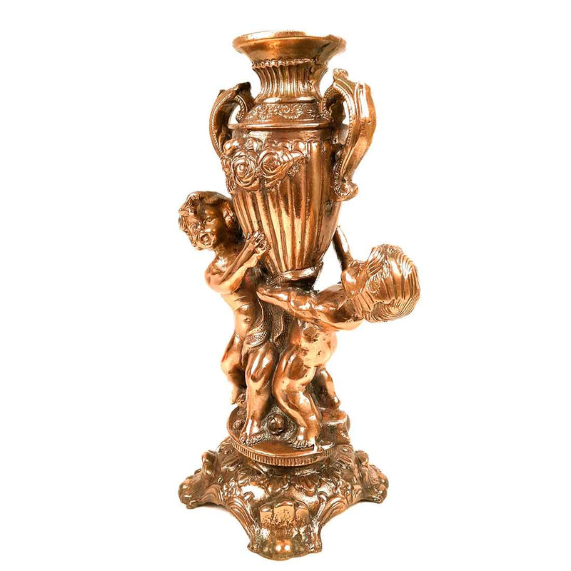 Vintage Vase | Flower Pot Metal - for Home Decoration & Gifts - 15 Inch- Apkamar
