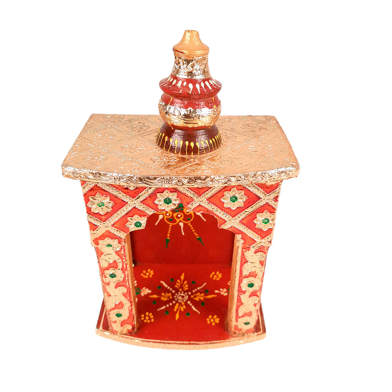 Wooden Temple for Home | Pooja Mandir -10 Inch - ApkaMart