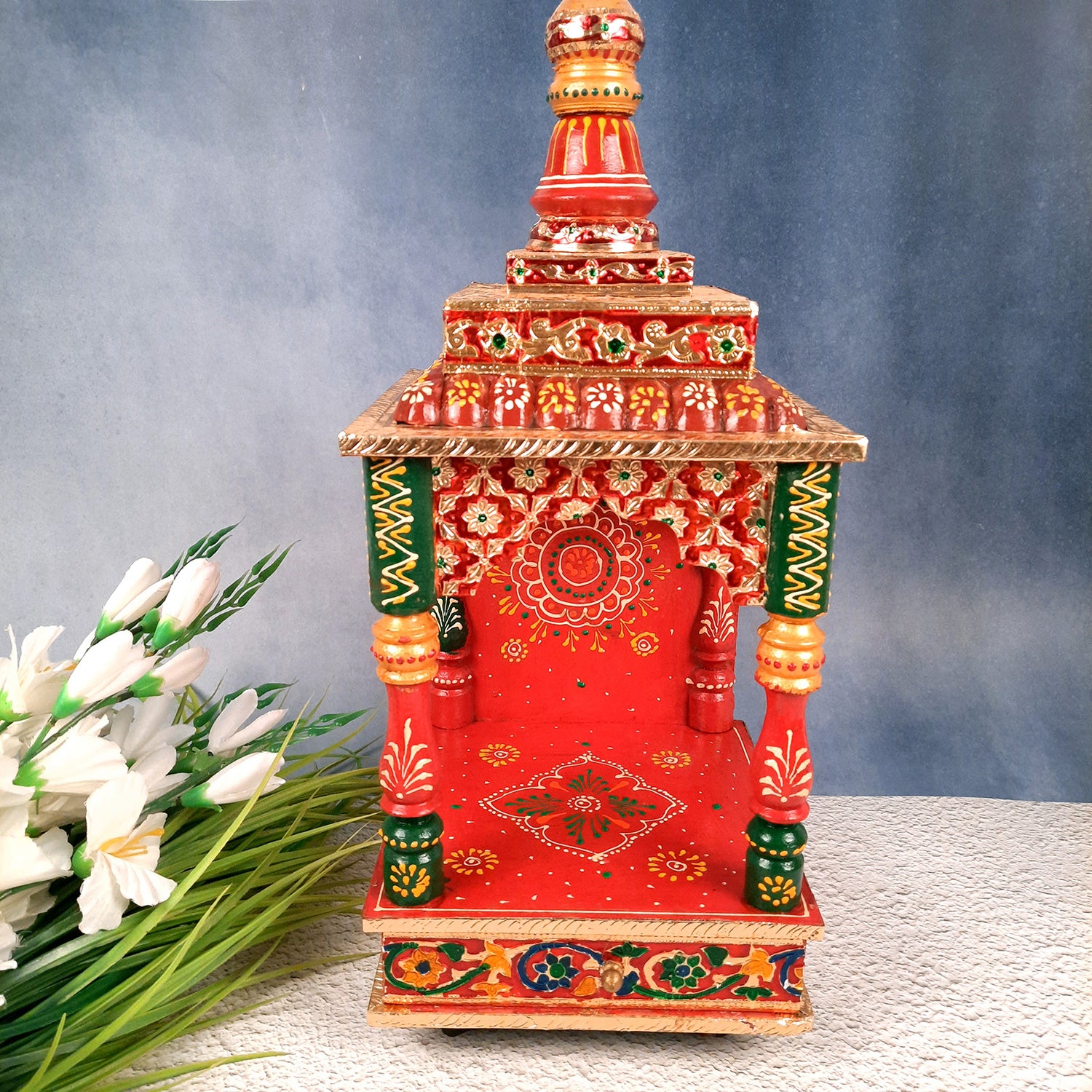 Pooja Temple - Pooja Mandir for Home Wall Hanging -17 inch & 19 Inch- Apkamart #Size_19 inch
