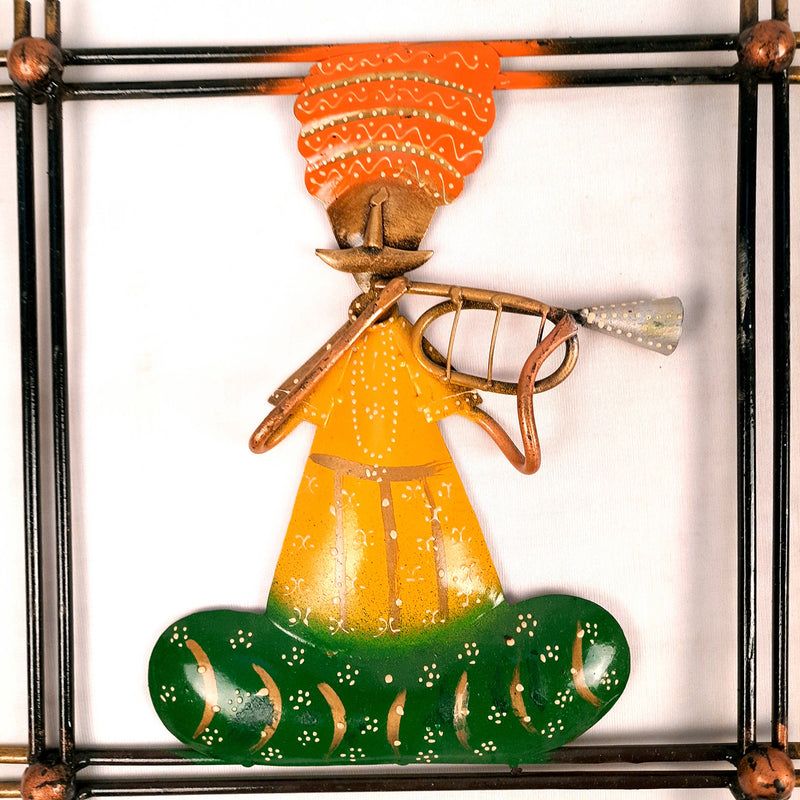Traditional Musician Wall Hanging - For Home Decor & Gifts - 12 Inch - Set of 2- Apkamart