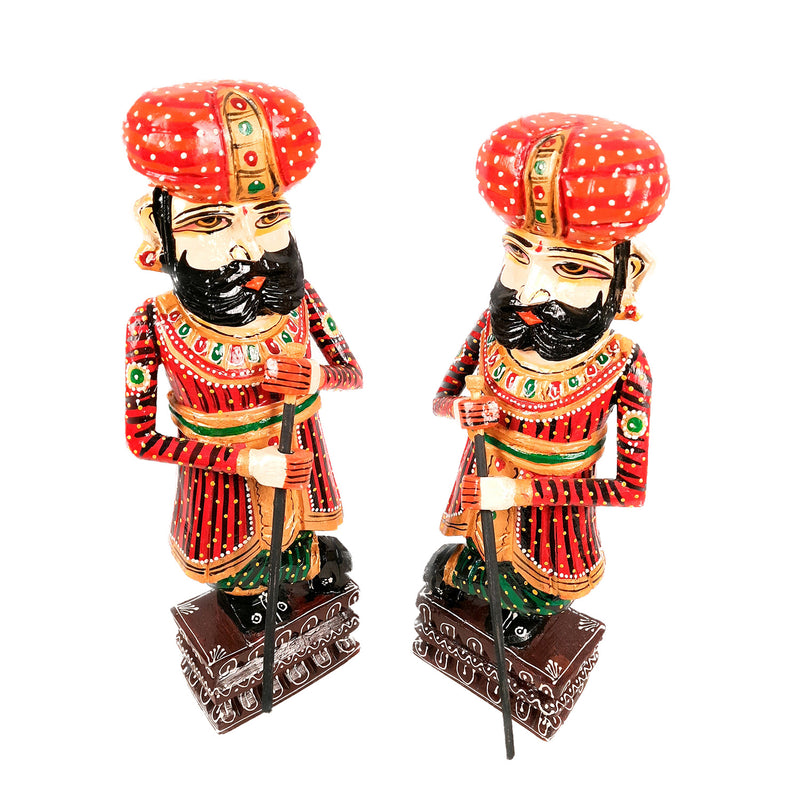 Darbaans Showpiece Set | Royal Guard Figurines - for Living Room, Home, Entryway Decor & Gifts - Apkamart