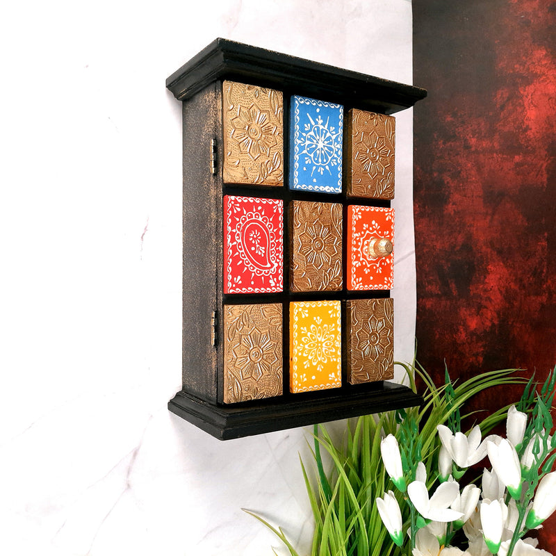 Unique Key Holder for wall | Key Hook Cabinate - 11 Inches-Apkamart