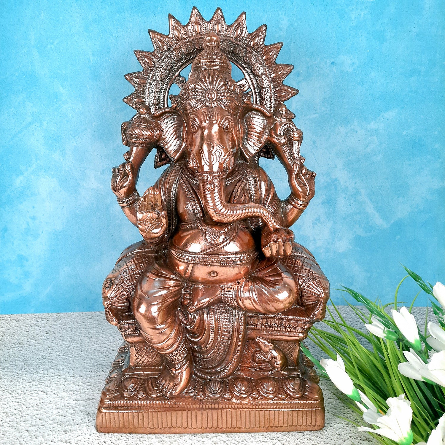 Ganesha Statue | Ganpati Murti for Pooja, Temple & Home - 21 Inch - apkamart
