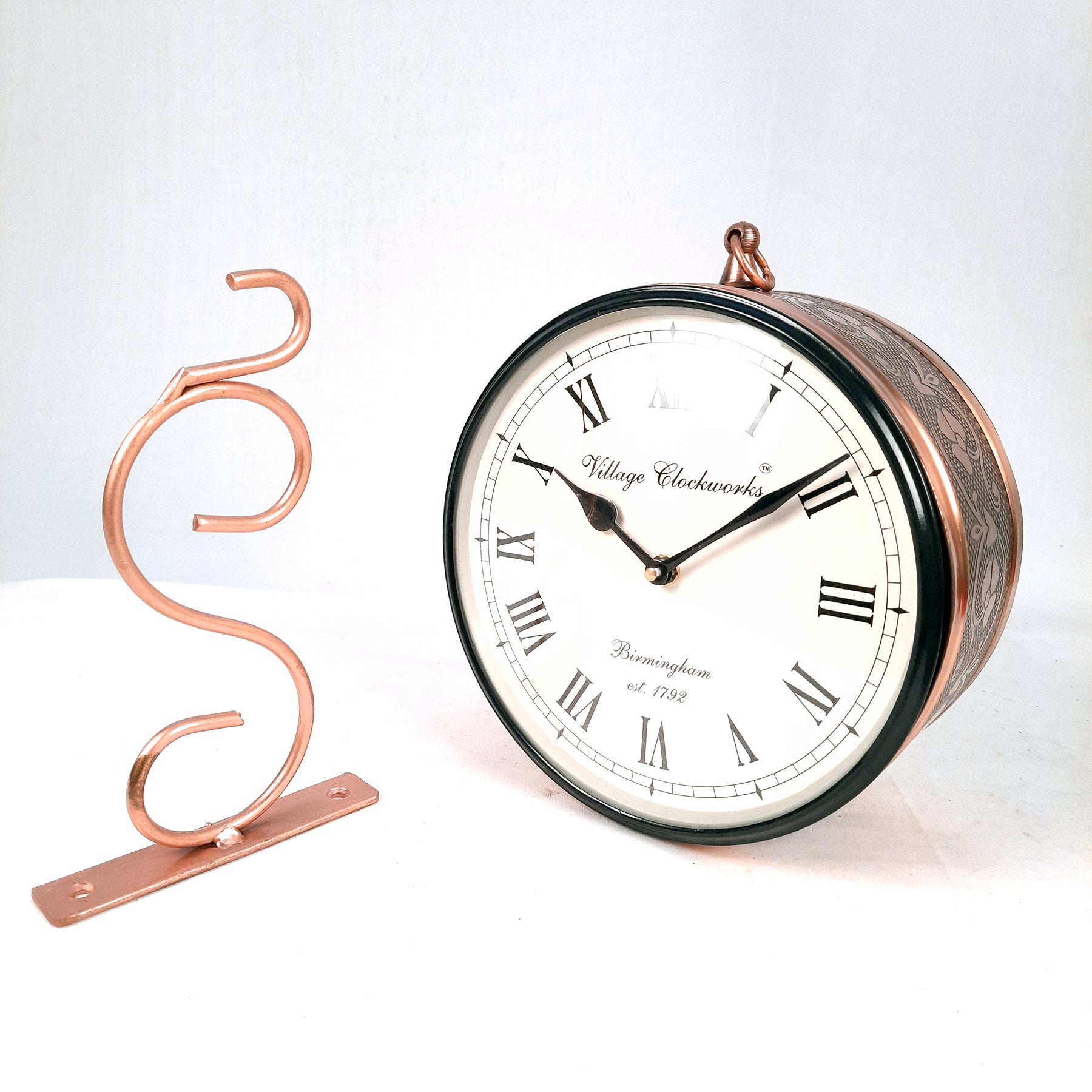 Vintage Clock | Railway Clock - 6 Inch - ApkaMart #Style_Design 2